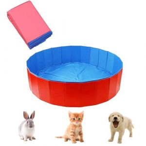 Baignoire Pliable pour Chiens,Piscine pour Chien,Baignoire Chien, Piscine Pliable pour Chien et Chat,Baignoire Bassin de Baignade Portable Anti-Glissant pour Chien,Antidérapant Tub de Chien,50x8cm (Crossenn, neuf)