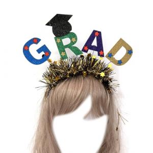 PLCPDM Chapeau de remise de diplôme pour écolier, étudiant, chapeau de diplômé, bandeau à cheveux (fankundianzishangwuyouxiangongsi, neuf)