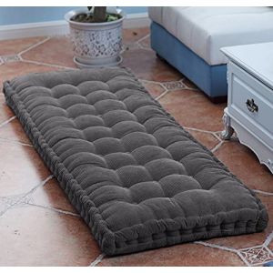 DG Catiee Coussin de Banc épais Coussin de canapé Long Intérieur,Coussin de Banc de Jardin,Coussin de Banc de Salle à Manger rectangulaire Coussin de Sol Coussin de siège Tapis (70x30cm,Gris foncé) (CF Home, neuf)