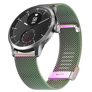 Hiseus Bracelet M&eacute;tallique Compatible avec Withings ScanWatch 42mm, Bracelet de Remplacement R&eacute;glable en Acier Inoxydable Compatible avec Withings Steel HR 40mm/Steel HR Sport Bracelet (Color&eacute;) (Hiseus-EU, neuf)