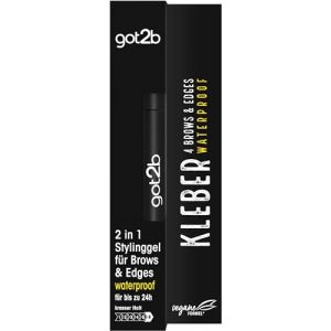 got2b 4 Brows & Edges - Waterproof - 16 ml - Mascara Brow Gel & Hair 2 en 1 - R&eacute;sistant &agrave; la transpiration et &agrave; l'eau - Pour une tenue jusqu'&agrave; 24 h - Avec brosse &agrave; sourcils pratique pour coiffer les (Nikilko2017, neuf)