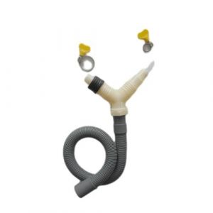 Drainage pour machine à laver et sèche-linge avec tuyau de drainage étendu, adaptateur en T de drainage, accessoire pour tuyau de drainage, longueur du tuyau de 0,3 m, bouton poussoir de tambour pour (hefeisulianbaihuodian, neuf)