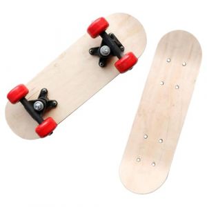 Amagogo Planche de Skateboard en Bois, Planche de Longboard Vierge, Accessoire de Skateboard pour garçons et Filles, 43 cm avec Roue (amagogouk, neuf)