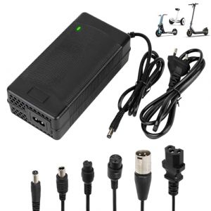 Tumacado Chargeur 54,6V 2A pour Trotinette Electrique，Chargeur E-Bike, 48V Universel Chargeur Batterie Lithium avec 6 Connecteurs，Charge Rapide pour Hoverboard，E-Bike，Scooter électrique (paikewujin, neuf)