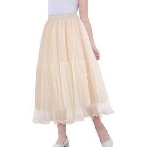Adigau Jupe Mi Longue Fille en Tulle Jupe Princesse Enfant Fille Jupe Tutu Mousseline de Soie Taille Elastique Mariage F&ecirc;te Anniversaire A2 9-10 Years (LIRUNEU, neuf)