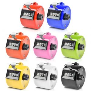 Vegena Compteur Manuel, 8 Pcs Compteur &agrave; Main M&eacute;canique, Compteur Manuel &agrave; 4 Chiffres, Compteur de Doigt, Couleur Main Compteur, Nombre Compteur Main Compteur pour Sport L'entra&icirc;nement (DING VICTORY LIMITED, neuf)