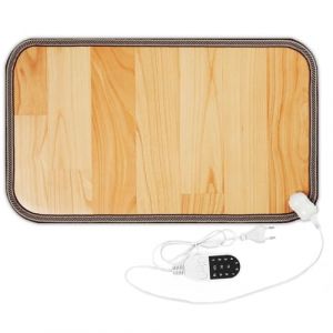 Druuzyl Tapis Chauffant Pieds Electrique 50x30 cm - Chauffe-Pieds R&eacute;glable &agrave; Temp&eacute;rature Adjustable - Coussin Thermique pour Bureau ou Maison - Tapis de Sol Doux et Antid&eacute;rapant (Tuyethjkd, neuf)