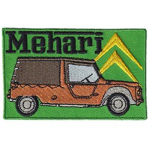 A674 - Ecusson Patch Brodé Thermocollant - 9 cm x 5,7 cm - Méhari Voiture Automobile France (MAXIMUM PATCHES, neuf)