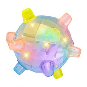 Balle d'activation sautante, balles interactives pour chien sauteur,Balle sautante aliment&eacute;e par batterie clignotante pour chiens | Rebondissant automatiquement avec la balle d'activation de la lumi&egrave;r (xistreek, neuf)