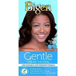 Bigen Gentle Cream Colour | Pas d'ammoniac et moins de dégâts | 88% d'ingrédients d'origine naturelle - 4BR Brun naturel (Hoyu Cosmetics (Nederland), neuf)