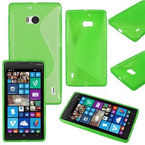 ebestStar - Coque Compatible avec Nokia Lumia 930 Etui Housse Silicone Gel TPU Souple Motif S-Line, Vert [Appareil: 137 x 71 x 9.8mm, 5.0''] (ebestPro-fr, neuf)