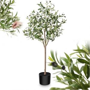 INSANYJ Olivier Artificiel 180cm, Plantes Artificielles Interieur Ext&eacute;rieur, Fausse Plante Verte D&eacute;coration, Grande Plante Artificielle pour la Maison, Salon, Chambre, Bureau, Jardin (INSANYJ, neuf)