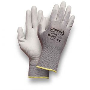 LEBON POLYSOFT Gant de travail multifonction (réparations, fintions, travaux de précision, jardinage...). Gant léger, confortable et souple. lot de 12 paires. (11) (LEBON PROTECTION, neuf)