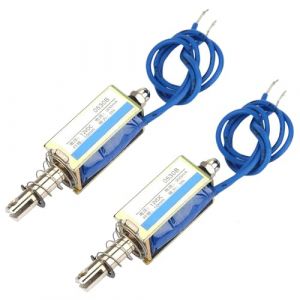 &eacute;Lectro-Aimant Sol&eacute;No&iuml;De de Type Pull-Push, Jf-0530b DC 6/12/24v 300ma 5N Sol&eacute;No&iuml;De Lin&eacute;Aire de Contr&ocirc;Le d'Automatisation d'&eacute;Lectro-Aimant (12V*2) (Takcoff, neuf)