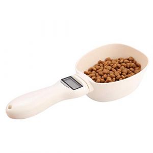 Ejoyous Balance &agrave; Cuill&egrave;re, Cuill&egrave;re &agrave; Mesurer pour Aliments pour Animaux Domestiques, Cuill&egrave;re &eacute;lectronique Portable avec Balance, Tasse &agrave; Mesurer Num&eacute;rique pour Aliments pour Chats (Huullkq, neuf)
