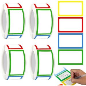 1000 Etiquettes Autocollantes Bocaux, BetterJonny Tiquettes Autocollantes Cong&eacute;Lation Alimentaire Etiquettes Autocollantes pour Pots De Confiture, Pots &agrave; &eacute;Pices, Bouteilles, Stockage des Aliments (BASICON, neuf)