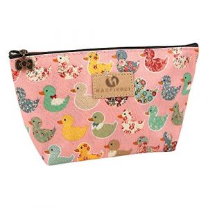 Bien g&eacute;r&eacute;1X Trousse De Maquillage Color&eacute; Canard Voyage Cosm&eacute;tique Pinceau Poche Trousse De Toilette Trousse De Nettoyage Portable Porte-Monnaie Zipper Sac &Agrave; Main Portefeuille Maquillage Cas Portable e (Jiatai Yimao, neuf)
