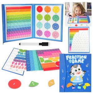 OFFCUP Jeux &Eacute;ducatifs Math&eacute;matiques, Puzzle &Eacute;ducatif De Fraction, Fractions Magn&eacute;tiques, Fractions Game, Jeux pour Apprendre Les Fraction Aimant&eacute;es-Zebra (BEST-SELLER5, neuf)