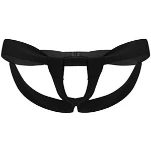 Bommi Fairy String Ouvert pour homme avec anneaux coulissants et renforts dos nu Jockstraps Hommes Sous-v&ecirc;tements de sport Taille basse, Noir , 24.0-38.0" (BlueFairy, neuf)