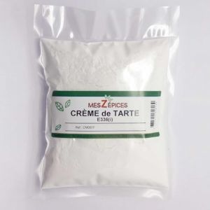 Crème de tartre (poudre à lever naturelle) en sachet de 250 grammes (MesZépices, neuf)