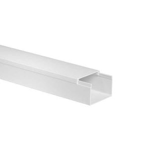 Goulotte électrique 60x40mm, 2m, Blanc, Lot de 5 (Elecie Store, neuf)