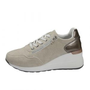ticticlily Baskets Femme Compens&eacute; Chaussures Antid&eacute;rapantes &agrave; Lacets Sneakers de Marche C Beige 36 EU (Ticticlily, neuf)