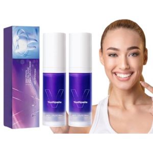 Dentifrice Blanchissant Violet,2pcs Dentifrice Violet Correcteur,Dentifrices Correcteur de Couleur (mjy79go, neuf)