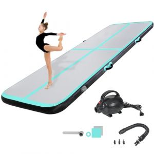 KIKILIVE Tapis de Tumbling, 10 CM d'épaisseur Tapis d'entrainement, 2M Tapis de Gymnastique,Tapis d'exercice avec Pompe à air, Piste de Gym Gonflable, Matelas d'Air (Creality 3D EU, neuf)