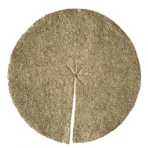 Disque de paillage en fibres de chanvre, mulch-disk, 5 pi&egrave;ces, diam&egrave;tre : 60 cm, 10 mm d&lsquo;&eacute;paisseur, tapis de protection des plantes, tapis de protection contre les mauvaises herbes, tapis de protection pour l&rsquo;hiver, 100 % biod&eacute;gradable, fabriqu&eacute; &agrave; partir