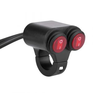 HERCHR Interrupteur de Guidon de Moto, Guidon Universel pour Scooters Interrupteur &agrave; Double Bouton pour Phares Feux de Freinage Antibrouillard Klaxon Interrupteur de Barre Lumineuse pour Moto (C) (YuchooesEU, neuf)