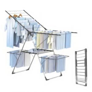 Innotic &Eacute;tendoir Linge Int&eacute;rieur Ext&eacute;rieur, S&eacute;choir &agrave; Linge Pliable &agrave; 2 Niveaux, 4 Ailes R&eacute;glables en Hauteur, Tancarville Linge XXL, 33 Barres, Gris (Jump Into More Wonders Shop, neuf)