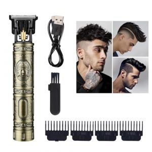 Tondeuse Cheveux Hommes,Tondeuse Barbe Electriques Professionnel,Tondeuse &Agrave; Barbe Avec Outils Professionnels,Rasoir &Eacute;lectrique,Tondeuse Cheveux en T Sans Fil &Eacute;lectrique,Rechargeable Hair Clipper (LEdoudouLE, neuf)