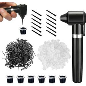 Unihuby Kit mixeur à encre de tatouage - Machine à tatouer avec 50 capuchons de tatouage et 50 bâtonnets mélangeurs - Machine à tatouer électrique (Unihubt, neuf)