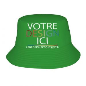 MOSGDBV Chapeau Personnalisable Bob Personnalis&eacute; de Randonn&eacute;e et Voyage &ndash; Cr&eacute;ez Un Bob Unique avec Votre Logo Chapeau Homme Soleil&ndash; Cadeau Original pour Plein Air (l&uuml;simaoyi, neuf)