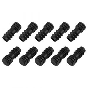 Lot de 10 Bouchons fins Goutte noir de 13 mm, Bouchon Arrosage Goutte &agrave; Goutte | Raccord Tuyau d'Arrosage Plastique | pour Arrosage Automatique Pour Jardin, Bouchon Micro Drip (X F, neuf)