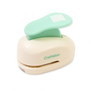 Craftelier - Perforatrice &agrave; Levier de Carr&eacute; de 2,54 cm (1") de Diam&egrave;tre | Convient pour le Papier et le Carton | Id&eacute;al pour les Projets de Bricolage et Scrapbooking | Taille Approx. 7 x 4,5 x 6 cm (Craftelier, neuf)