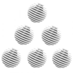 Lot de 6 balles de s&eacute;chage r&eacute;utilisables pour s&egrave;che-linge - Doudoune en duvet - Balles de lavage antistatiques - R&eacute;duit les plis et le temps de s&eacute;chage pour machine &agrave; laver - Blanc (yjxian, neuf)