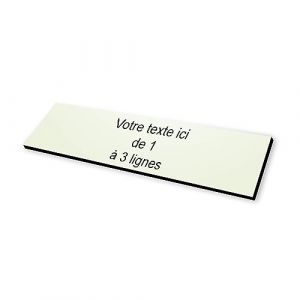 Plaque gravée Boite aux Lettres autocollante 10x2,5cm STANDARD personnalisable - 1 à 3 lignes sans frais supplémentaires beige (my-goodprice, neuf)