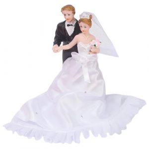 KNBMCAV Figurines de G&acirc;teau de Mariage, Couple de Mari&eacute;s, D&eacute;coration de Mariage, Figurine D&eacute;corative pour G&acirc;teau de Mariage, D&eacute;coration de G&acirc;teau de Saint-Valentin (REFLECT MINGXING LTD, neuf)