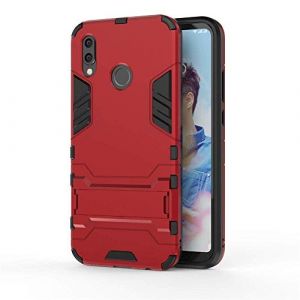 Coque pour Huawei P20 Lite, CHcase 2 en 1 Armour Style Robuste Hybrides Double Couche Armure Defender TPU + PC Hard Case Cover avec Kickstand Support [Antichoc Coque] pour Huawei P20 Lite -Red (hyhkj, neuf)