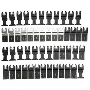 50 Pièces Outils oscillants Lames de scie oscillantes, multitool universel bois/métal/plastique professionnel, Outil Multifonction Saw Blades Accessoires Kit pour Fein (cnyolee, neuf)