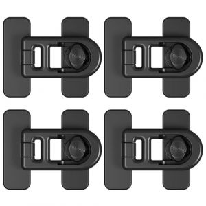 lomdung 4 Pièces Securite Placard Enfant, Sécurité Bébé Placard Bloque Porte, Bloque Porte Bébé avec Adhésif Fort, Bloque Porte Sécurité Enfant Placard pour FenêTre RéFrigéRateur (Noir) (CHUNYIN, neuf)