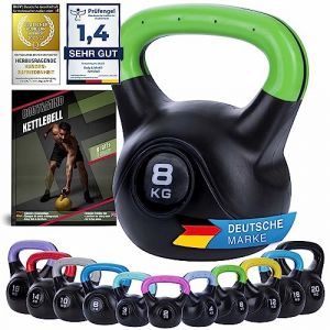 Body & Mind&reg; Halt&egrave;re boule Kettlebell en plastique 2-20 kg - Halt&egrave;re de musculation pour l'entra&icirc;nement - Halt&egrave;re d'inertie Profi Fitness (8Kg) (Goods & Gadgets GmbH, neuf)