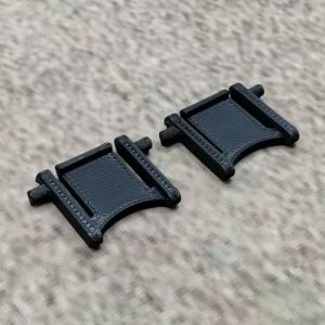 ULEIVA 1 paire (2 pi&egrave;ces) de pieds de clavier de rechange noirs compatibles avec Razer Lycosa Clavier de rechange Support de clavier Pieds Keybord (armaturenking, neuf)