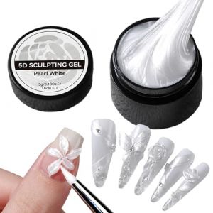 Mxshc Gel De Sculpture 3D Pour Ongles | Gel De Construction Solide Non Collant Pour Ongles Durs,Produits de D&eacute;coration Manucure Non Collants pour Sculpture Fleur et Extension d'Ongles - Produits (yabaom, neuf)