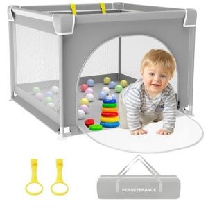 Parc bebe,90x90cm parc enfant en tissu oxford,parc bébé avec maille Respirante,Parc de Jeu pour Bébé,2 anneaux de parc bebe,Centre d'activités pour Enfants (SUNSHINE BABY PARADISE, neuf)