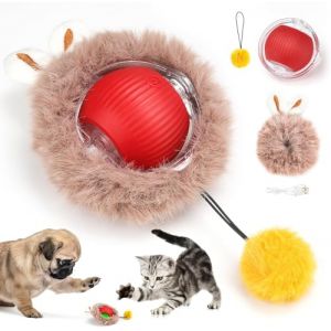 Balle de Jouet Interactif pour Chat,Balle interactive pour chat,balle interactive intelligente,Jouet Intelligent pour Chat,Electric Cat Toy Ball,Jouet pour Chat,Balle Roulante Automatique pour Chats (ZonQ, neuf)