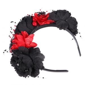 CLISPEED Serre-t&ecirc;te Fleuri Pour Femme Coiffure Araign&eacute;e Cr&eacute;ative Pour Halloween Motif Fleurs Artificielles Accessoire De T&ecirc;te &Eacute;l&eacute;gant (Yeahzl, neuf)