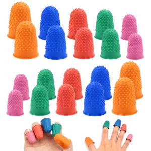 FuxFuis 20 PCS Doigtier en Caoutchouc, Prot&egrave;ge-Doigts en Silicone, Bout de Doigt Silicone, Doigtier Silicone pour Doigt, Protecteur de Doigts en Silicone 5 Couleurs pour Comptage &Eacute;criture T&acirc;che de Tri (CRED&Iacute;VEL E CRUCIAL - UNIPESSOAL LDA, neuf)