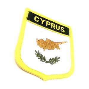 &Eacute;cusson brod&eacute; &agrave; repasser ou &agrave; coudre Motif drapeau de Chypre (SNS Components, neuf)